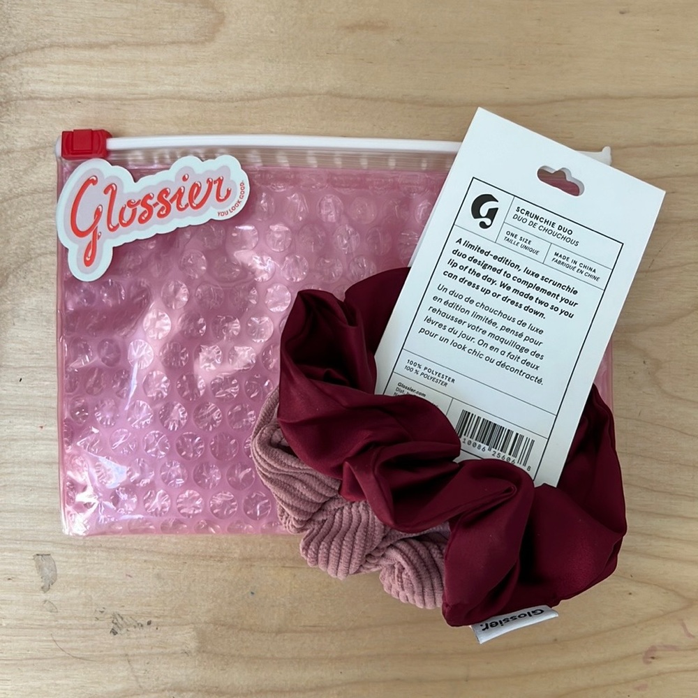 New Glossier scrunchies